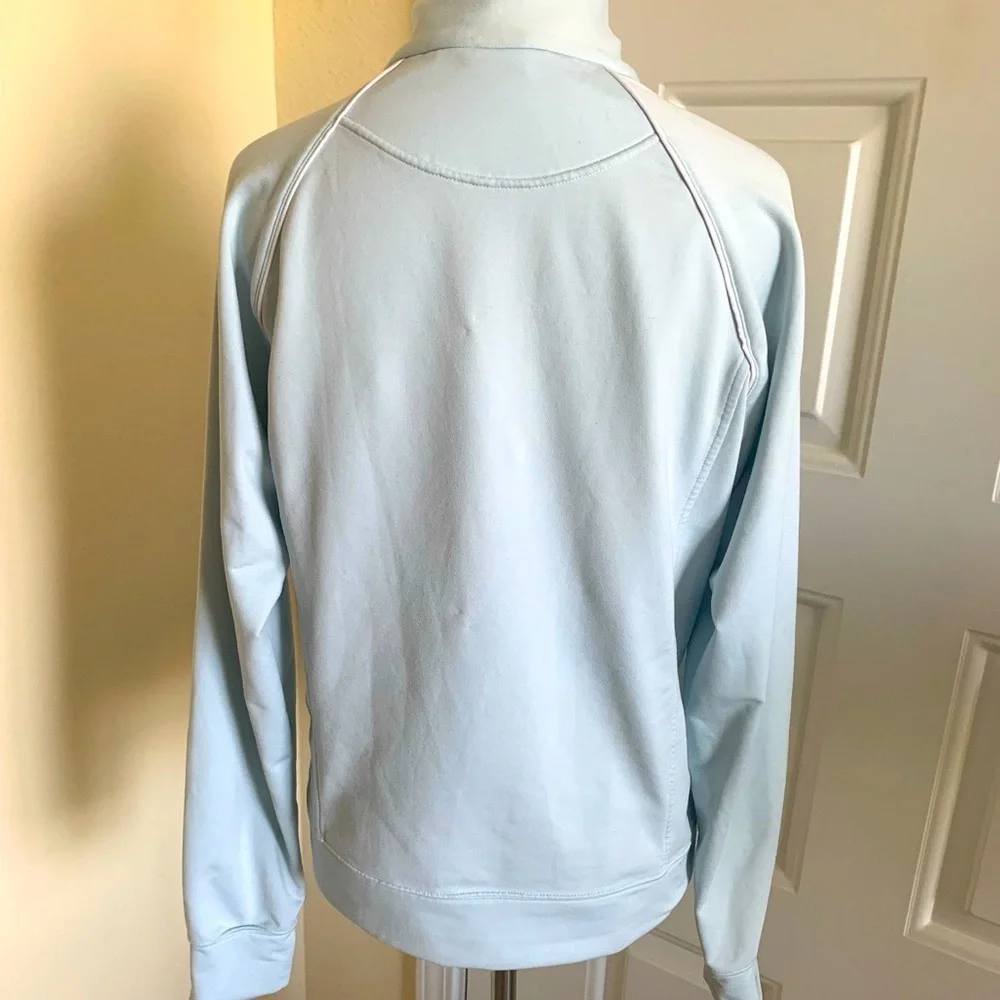 Nike Light Blue With White Piping Dri Fit Running Jacket Size M
